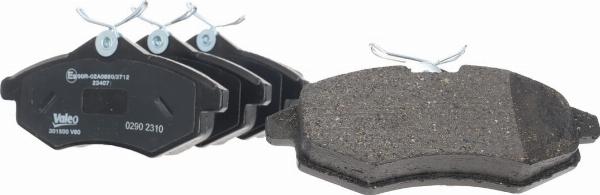 VALEO 301500 - Гальмівні колодки, дискові гальма autozip.com.ua