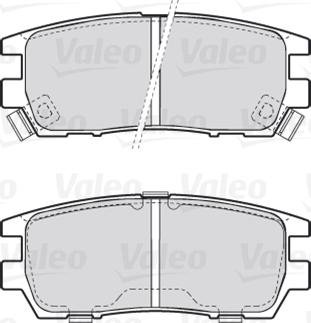 VALEO 301519 - Гальмівні колодки, дискові гальма autozip.com.ua