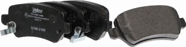 VALEO 301584 - Гальмівні колодки, дискові гальма autozip.com.ua