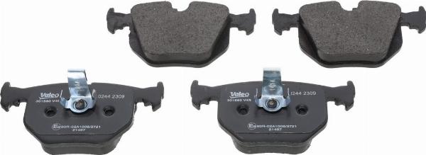VALEO 301580 - Гальмівні колодки, дискові гальма autozip.com.ua