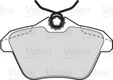 VALEO 301581 - Гальмівні колодки, дискові гальма autozip.com.ua