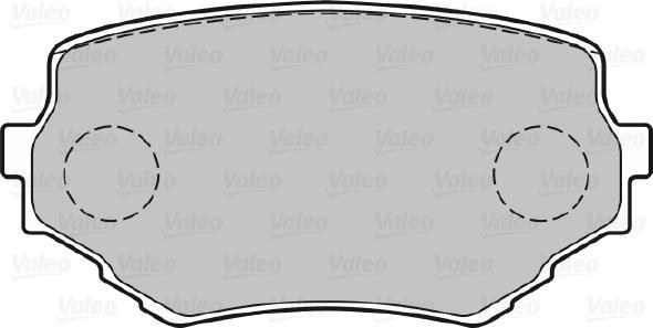 Valeo 301534 - Гальмівні колодки, дискові гальма autozip.com.ua