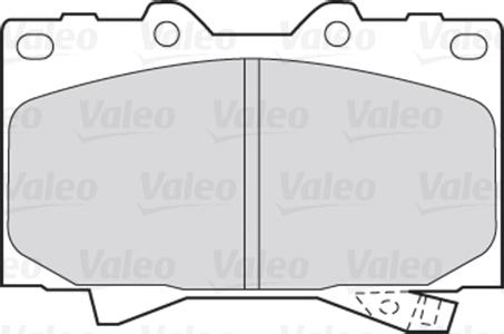 VALEO 301535 - Гальмівні колодки, дискові гальма autozip.com.ua