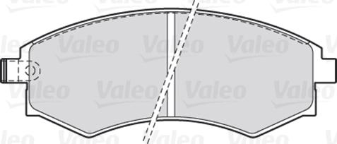 VALEO 301574 - Гальмівні колодки, дискові гальма autozip.com.ua