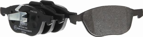 VALEO 301649 - Гальмівні колодки, дискові гальма autozip.com.ua