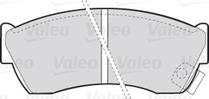VALEO 301666 - Гальмівні колодки, дискові гальма autozip.com.ua
