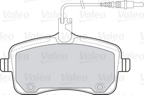 VALEO 301662 - Гальмівні колодки, дискові гальма autozip.com.ua