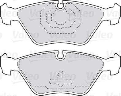 VALEO 301616 - Гальмівні колодки, дискові гальма autozip.com.ua
