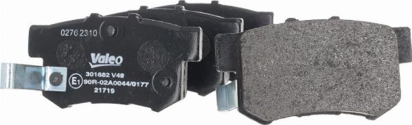 VALEO 301682 - Гальмівні колодки, дискові гальма autozip.com.ua