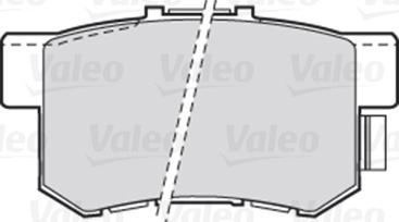 Valeo 301682 - Гальмівні колодки, дискові гальма autozip.com.ua