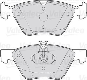 Valeo 301636 - Гальмівні колодки, дискові гальма autozip.com.ua