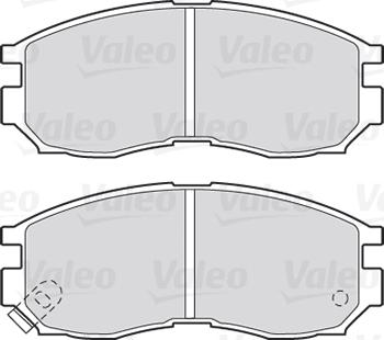 VALEO 301625 - Гальмівні колодки, дискові гальма autozip.com.ua