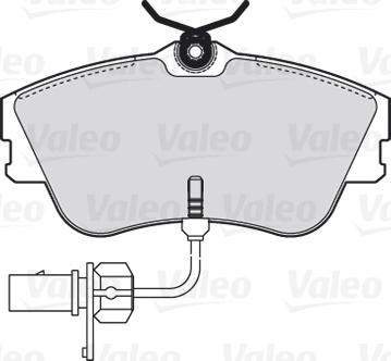 VALEO 301622 - Гальмівні колодки, дискові гальма autozip.com.ua