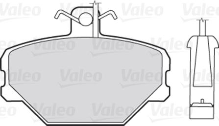 VALEO 301095 - Гальмівні колодки, дискові гальма autozip.com.ua