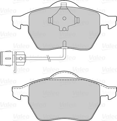 VALEO 301049 - Гальмівні колодки, дискові гальма autozip.com.ua