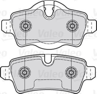 VALEO 301041 - Гальмівні колодки, дискові гальма autozip.com.ua