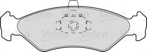 VALEO 301043 - Гальмівні колодки, дискові гальма autozip.com.ua