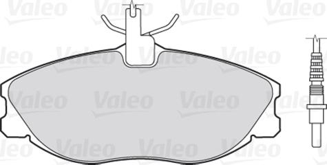 VALEO 301069 - Гальмівні колодки, дискові гальма autozip.com.ua