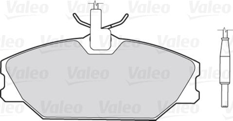 VALEO 301061 - Гальмівні колодки, дискові гальма autozip.com.ua