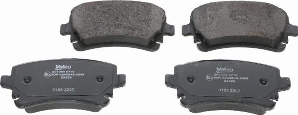 VALEO 301004 - Гальмівні колодки, дискові гальма autozip.com.ua