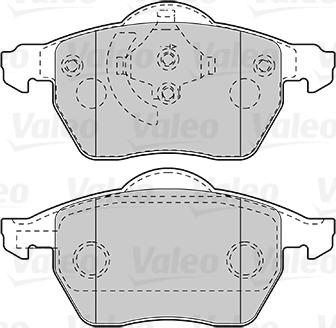 VALEO 301008 - Гальмівні колодки, дискові гальма autozip.com.ua