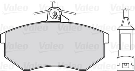 VALEO 301003 - Гальмівні колодки, дискові гальма autozip.com.ua