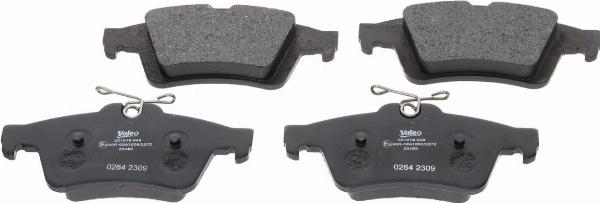 VALEO 301019 - Гальмівні колодки, дискові гальма autozip.com.ua