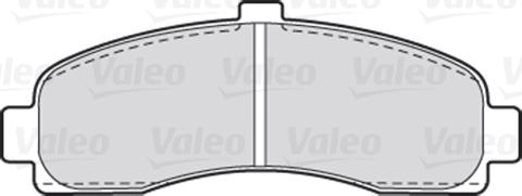 VALEO 301014 - Гальмівні колодки, дискові гальма autozip.com.ua