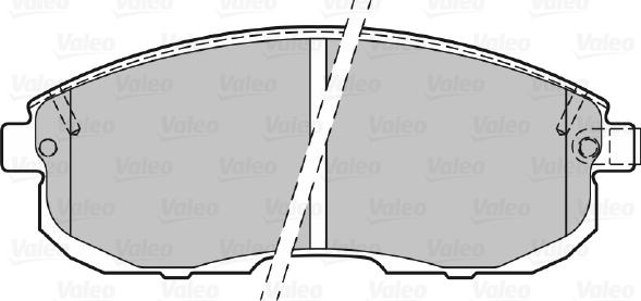 VALEO 301011 - Гальмівні колодки, дискові гальма autozip.com.ua