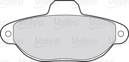 Valeo 301012 - Гальмівні колодки, дискові гальма autozip.com.ua