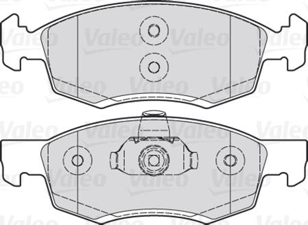 Valeo 670002 - Гальмівні колодки, дискові гальма autozip.com.ua