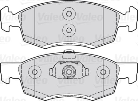 VALEO 301017 - Гальмівні колодки, дискові гальма autozip.com.ua