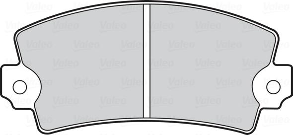 VALEO 301085 - Гальмівні колодки, дискові гальма autozip.com.ua