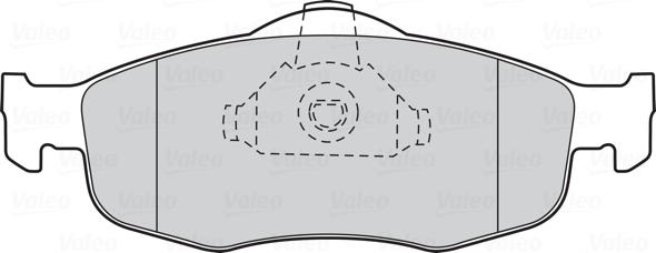 VALEO 301034 - Гальмівні колодки, дискові гальма autozip.com.ua