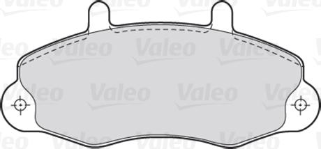 VALEO 301036 - Гальмівні колодки, дискові гальма autozip.com.ua