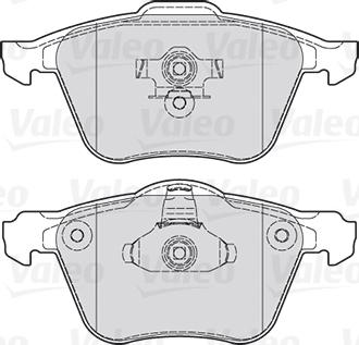 Valeo 301030 - Гальмівні колодки, дискові гальма autozip.com.ua