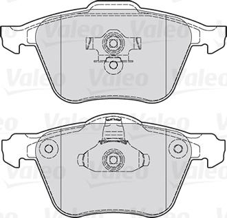 VALEO 301030 - Гальмівні колодки, дискові гальма autozip.com.ua