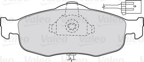 VALEO 301033 - Гальмівні колодки, дискові гальма autozip.com.ua