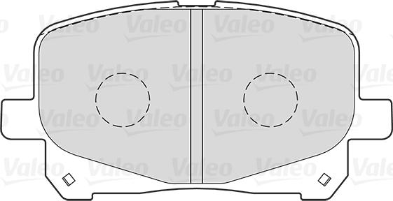 VALEO 301025 - Гальмівні колодки, дискові гальма autozip.com.ua
