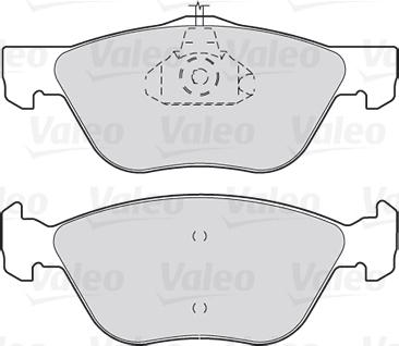 Valeo 301023 - Гальмівні колодки, дискові гальма autozip.com.ua
