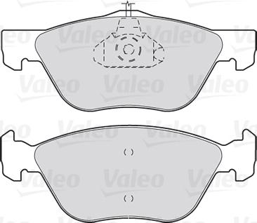 VALEO 301023 - Гальмівні колодки, дискові гальма autozip.com.ua