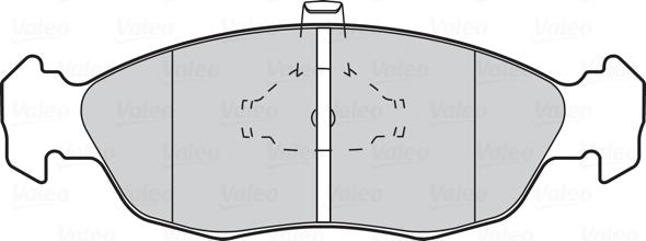 VALEO 301074 - Гальмівні колодки, дискові гальма autozip.com.ua