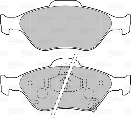 Valeo 670026 - Гальмівні колодки, дискові гальма autozip.com.ua