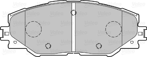 Valeo 670027 - Гальмівні колодки, дискові гальма autozip.com.ua