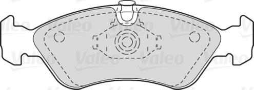 VALEO 670184 - Гальмівні колодки, дискові гальма autozip.com.ua