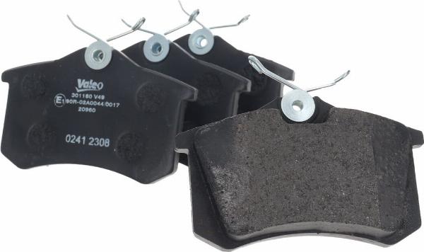 VALEO 301180 - Гальмівні колодки, дискові гальма autozip.com.ua