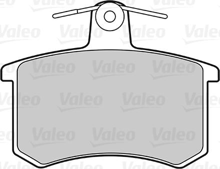 VALEO 301125 - Гальмівні колодки, дискові гальма autozip.com.ua