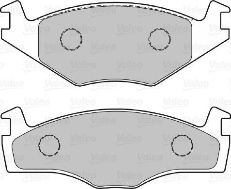 VALEO 301128 - Гальмівні колодки, дискові гальма autozip.com.ua