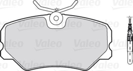 VALEO 301179 - Гальмівні колодки, дискові гальма autozip.com.ua