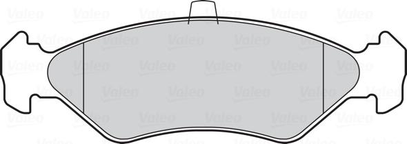 VALEO 301171 - Гальмівні колодки, дискові гальма autozip.com.ua